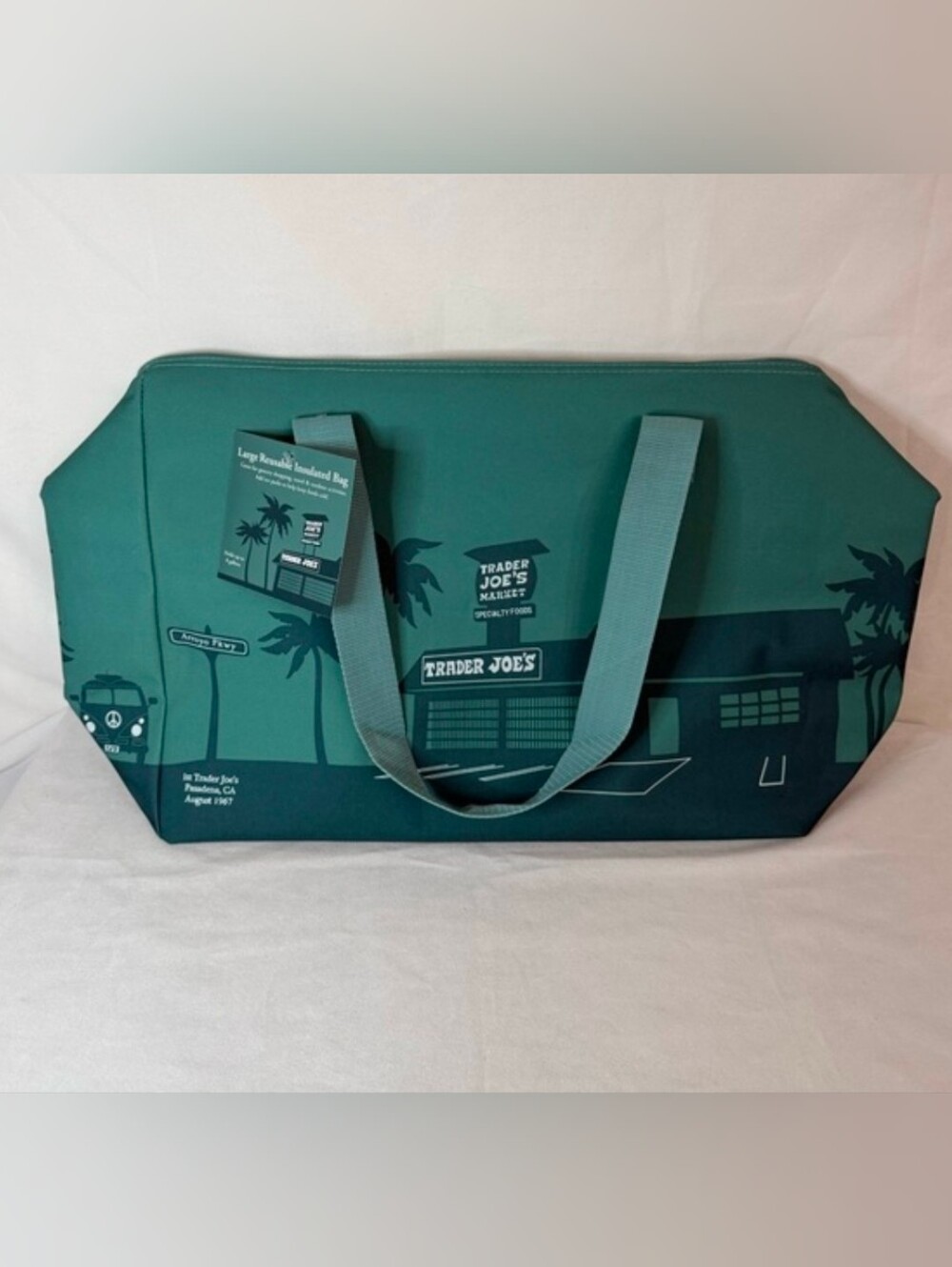 Green Insulated Trader Joe's Large Bag